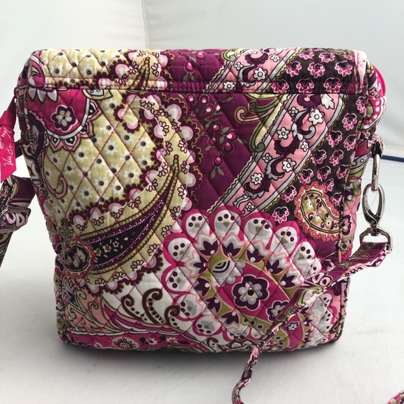 Vera Bradley Very Berry multicolor floral messenger flap crossbody bag - Picture 2 of 8